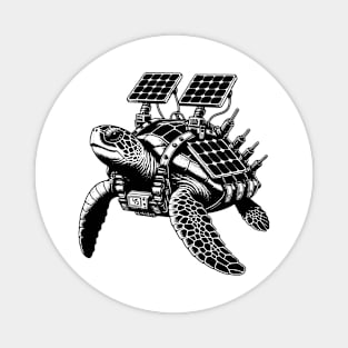 Vintage Sea Turtle Solar Panels Magnet